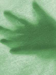 SHEIN Clasi Áo sơ mi nữ Bất đối xứng Thắt nơ trước màu trơn Giải trí - màu xanh lá - Xem 7