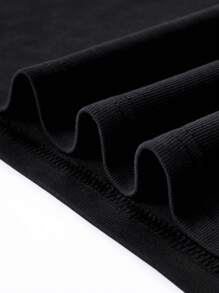 Áo thun nam Slogan Giải trí - màu đen - Xem 4