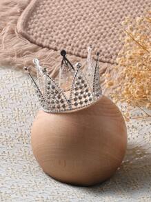 女嬰水鑽皇冠拍攝套裝 - 銀色 - 查看 7