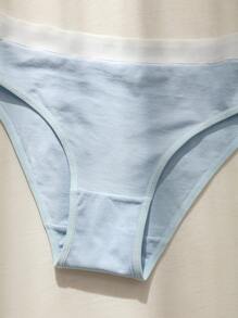 5pack Letter Graphic Tape Waist Contrast Binding Brief - Multicolor - View 9