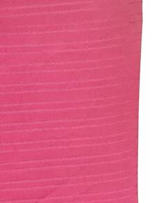 SHEIN VCAY Blusa con encaje en contraste de espalda con abertura de ojo - Rosa Fucsia - Ver 6