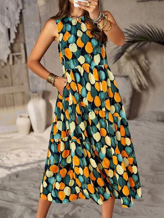 滿版印花娃娃裙