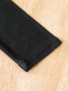 SHEIN Baby Boy Bear Print Tee & Plaid Pants