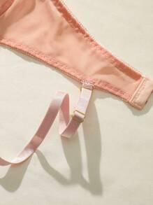 FloralLove Sujetador De Encaje Floral Con Aros - Rosa - Ver 4