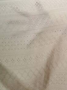 SHEIN LUNE 荷葉邊短款T恤和佩斯利印花闊腿褲 - 彩色 - 查看 7
