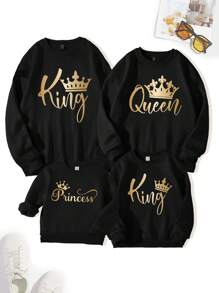 Manfinity Family Matching Outfits Mommy And Me
4 Pieces Are Sold Separately - Black - View 3