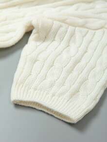 Manfinity Hypemode Men Solid Button Up Drop Shoulder Cardigan - White - View 5