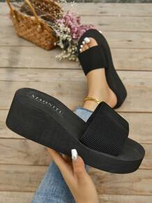 Trang trình bày một ban nhạc tối giản dành cho nữ, Trang trình bày thời trang mùa hè - màu đen - Xem 1