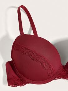 3pack Contrast Lace Underwire Bra - Multicolor - View 7