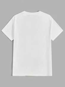 Manfinity Nam In sọc Khối màu Áo thun - Nhiều màu - Xem 2