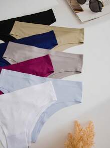 7件素色簡約風素色內褲 - 彩色 - 查看 4