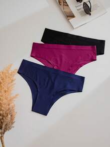 7件素色簡約風素色內褲 - 彩色 - 查看 5