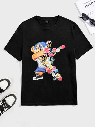 Manfinity RebelGame 男士卡通圖案T恤