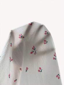 Floral Print Ruffle Hem Cami Top & Pants PJ Set - White - View 6