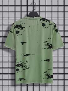 Manfinity Homme Men T-Shirts Fit Crew Neck Short Sleeve Summer Tee - Multicolor - View 3