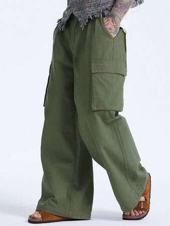 Guys Flap Pocket Side Cargo Pants