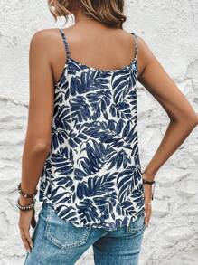 SHEIN LUNE Top de tirantes con estampado tropical