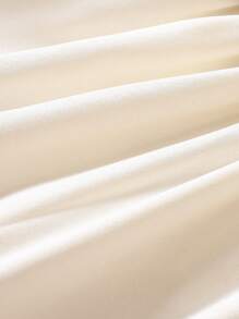 Baby Girl Ruffle Trim Flare Sleeve Belted Shirt Dress - Apricot - View 7