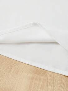 SHEIN Young Girl Floral Print Ruffle Trim Top & Paperbag Waist Belted Pants - Multicolor - View 5