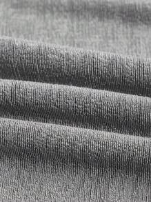 SHEIN ICON 素色垂墜背心上衣 - 灰色 - 查看 3