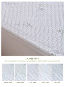 ChillTech 1pc [Bamboo Fiber]Antibacterial Jacquard Air Layer Bamboo Fiber TPU Waterproof Mattress Protector - Multicolor - View 11