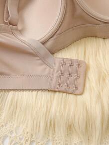 Plus Solid Underwire Push Up Bra, Lift - Beige - View 3