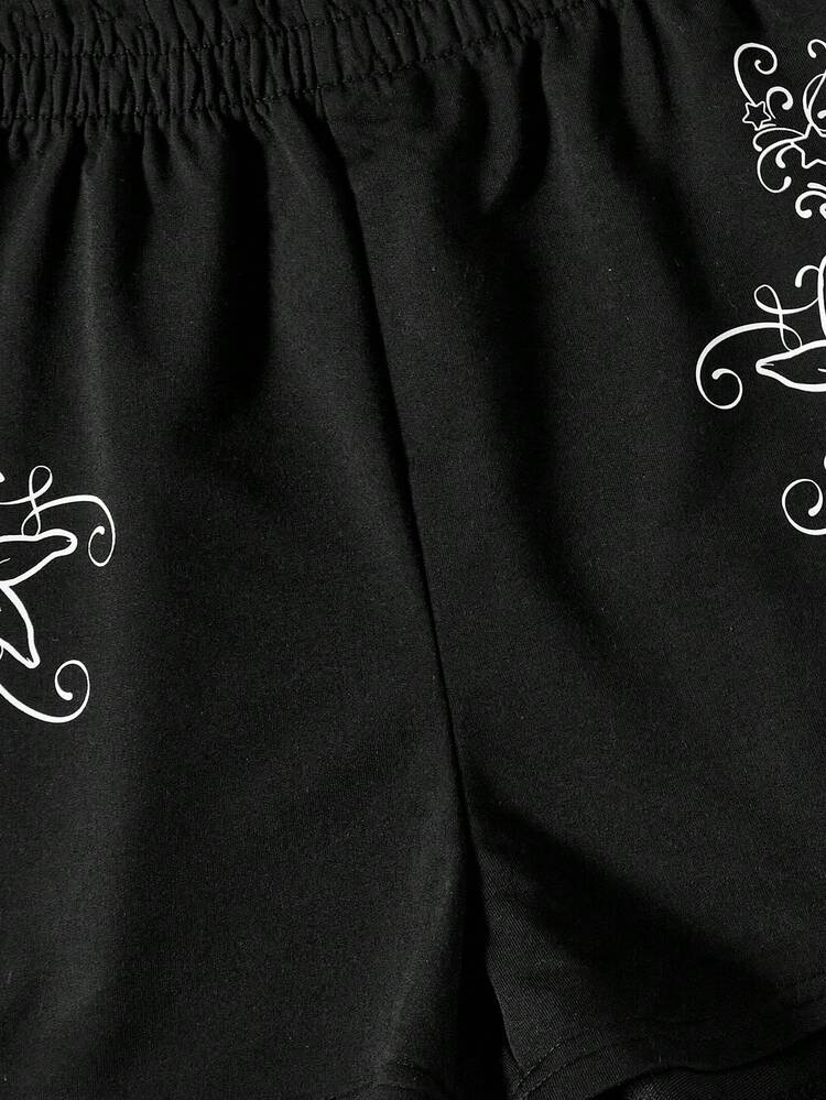 Star Graphic Track Shorts