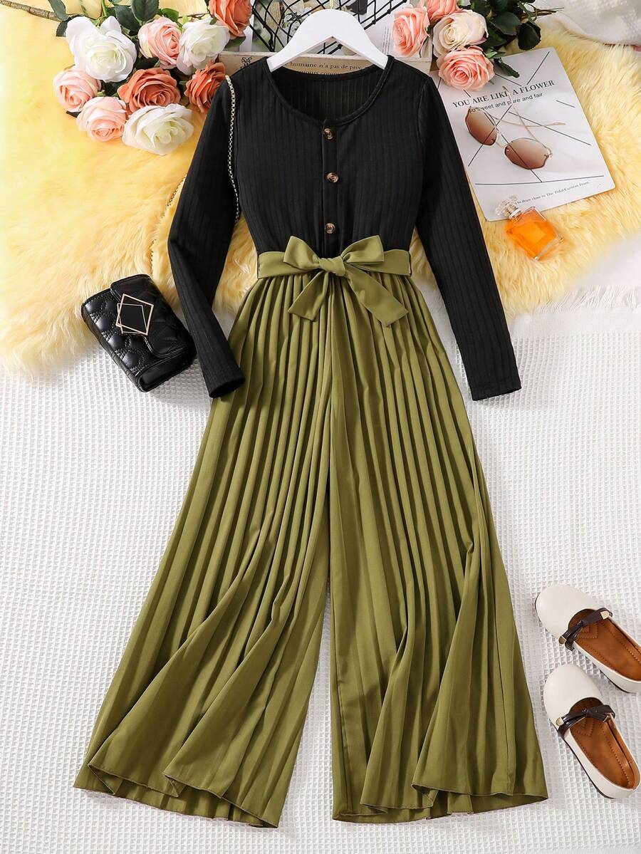 Bambn Tropcale Palme Top & Pantaloncn Set Gradente Colore Ragazze Età | eBay