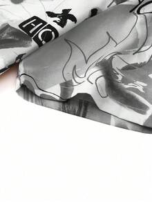 Manfinity Nam Đồ họa Chữ cái Áo sơ mi - Nhiều màu - Xem 6