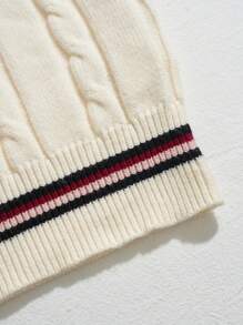 SHEIN EZwear Kích thước lớn Của phụ nữ Phong cách Học viện Thêu Gấu Áo len vest - Nhiều màu - Xem 6