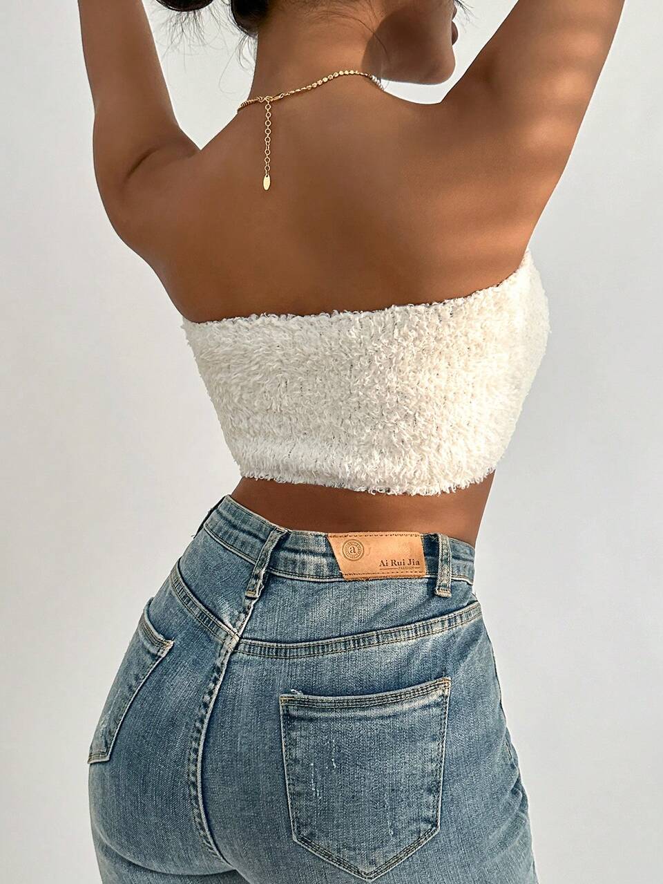 Solid Crop Knit Top
