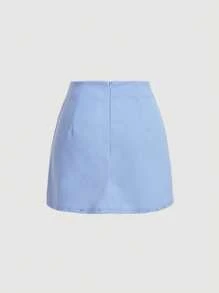 SHEIN MOD Jednolity Asymetryczna lamówka Spódnice