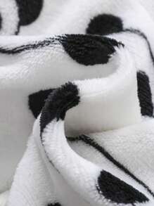 SHEIN 男嬰熊貓印花連帽衫和褲子