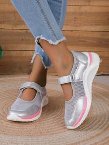 Zapatos casuales de mujer - Plateado - Ver 3