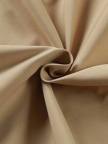 Manfinity Homme 男士純色拉鍊夾克 - 卡其色 - 查看 4