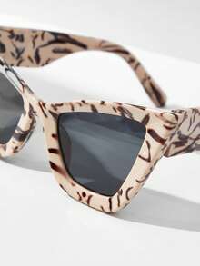 SHEIN VCAY 貓眼墨鏡 - 黑色 - 查看 5