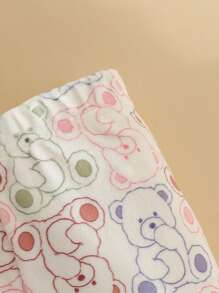 Baby Girl Cartoon Graphic Snug Fit PJ Set - Pink - View 4