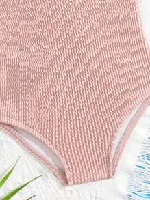 Đồ bơi mùa hè cho bé gái với chất liệu vải sọc sỏi độc đáo và điểm nhấn là chiếc nơ nhỏ xinh. Thích hợp cho kỳ nghỉ, du lịch, thư giãn, mùa hè, nghỉ lễ. Đồ bơi cho bé gái, đồ đi biển cho bé gái. - Hồng - Xem 4