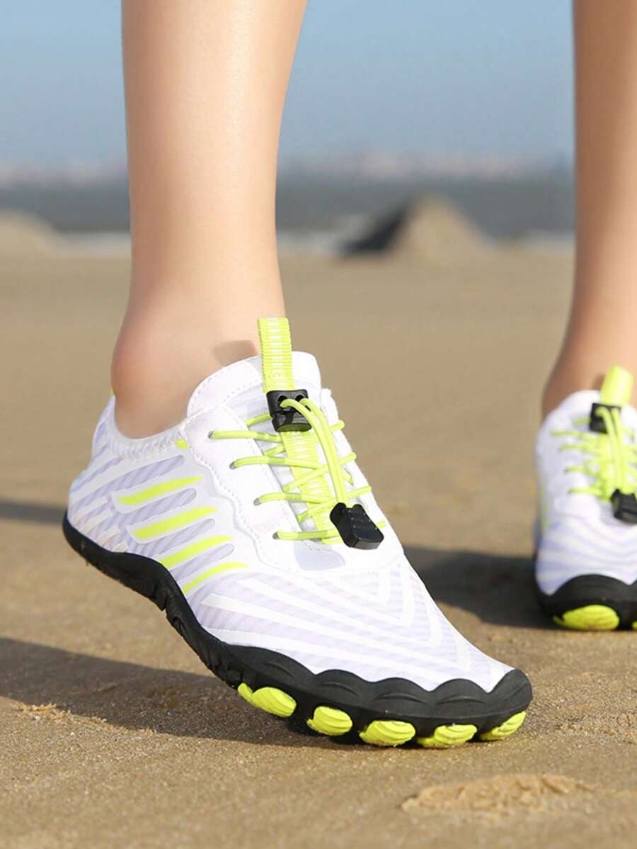 女士沙灘排球和涉水鞋，女式水鞋 - 白色 - 查看 1