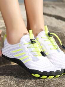 女士沙灘排球和涉水鞋，女式水鞋 - 白色 - 查看 2