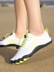 女士沙灘排球和涉水鞋，女式水鞋 - 白色 - 查看 3
