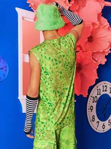 SHEIN X The Future X TIMPHOENIX Men Leopard Print Tank Top