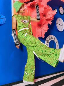 SHEIN X The Future X TIMPHOENIX Men Leopard Print Tank Top