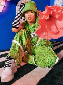 SHEIN X The Future X TIMPHOENIX Men Leopard Print Tank Top