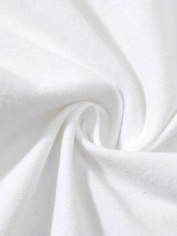 SHEIN Vintaside Kids 男嬰卡通圖案連體衣和運動褲和帽 - 彩色 - 查看 5