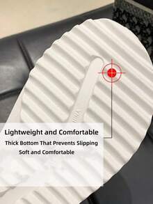 Women's Fashionable White Slippers - White - View 2