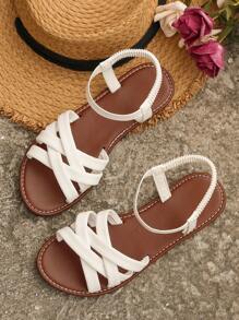 Mới Thời trang Của phụ nữ Thoải mái Dép phẳng , Trắng Của phụ nữ Dép phẳng - trắng - Xem 7