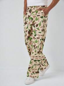 RueChic Men Camo Print Straight Leg Jeans - Multicolor - View 4