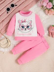 Sets de Bebé Niña Letras Dibujos animados - Multicolor - Ver 1