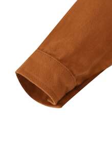 SHEIN Baby Girls' Versatile Jacket, For Outdoor Use - Ginger - View 3